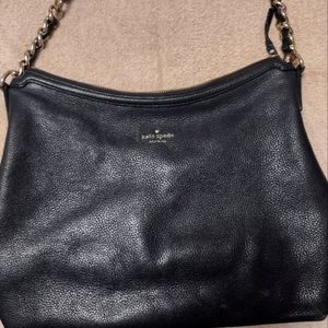 Black Kate Spade chain and leather hamdle